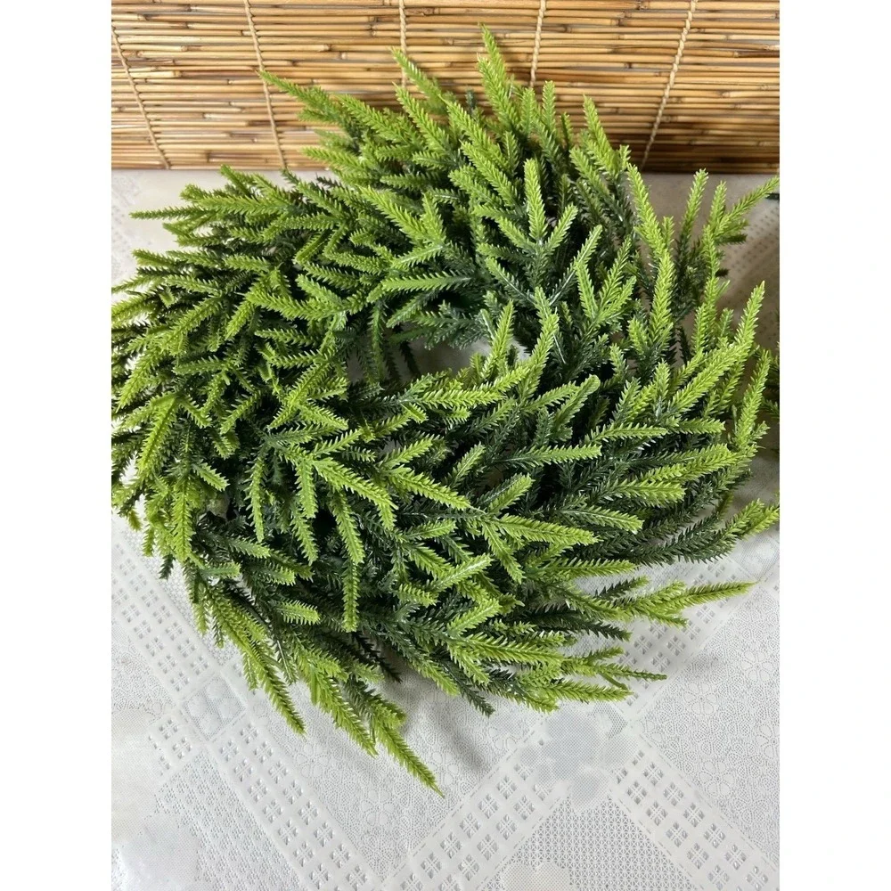 Set of 2 Artificial Green Pine Wreaths 14
